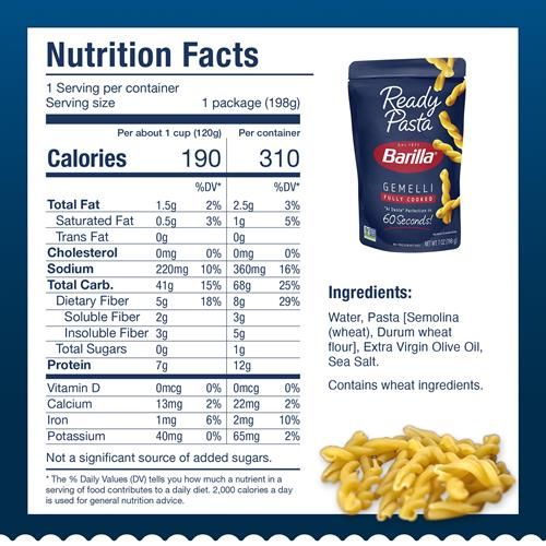 Barilla Ready Pasta Gemelli