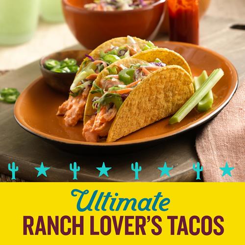 Old El Paso Stand ‘N Stuff Taco Shells, Zesty Ranch Flavored, Gluten Free Crunchy Corn Taco Shells, 10 Count, 5.4 Oz
