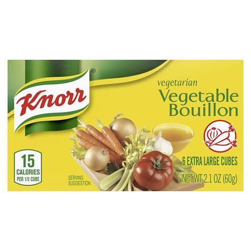 Knorr Cube Bouillon, Vegetable, 6 Cubes, 2.1 Oz