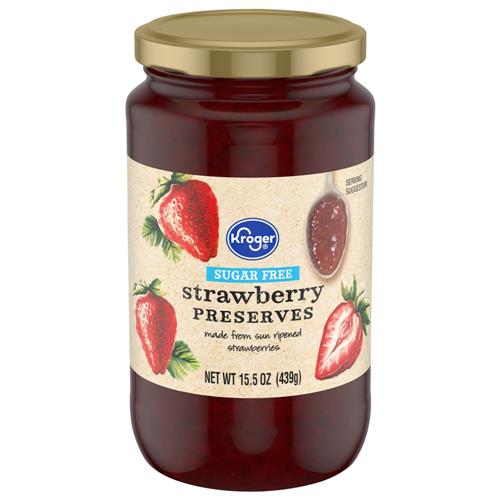 Kroger Sugar Free Strawberry Preserves 15.5 oz