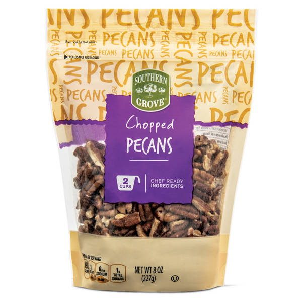 Southern Grove Chopped  Pecans, 8 oz
