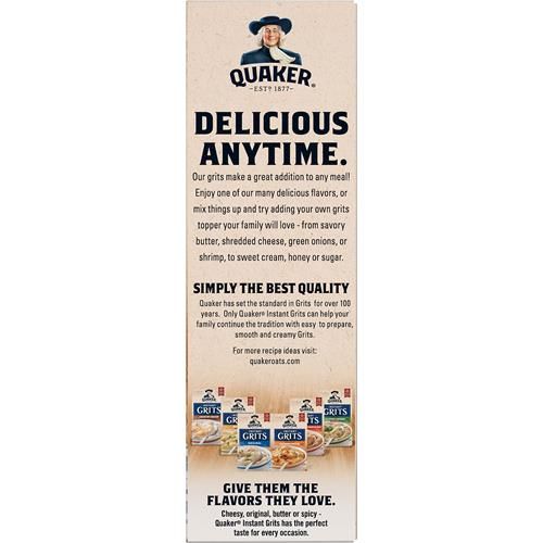 Quaker Instant Grits, 4 Flavor Variety Pack, 0.98Oz Packets (10 Pack)