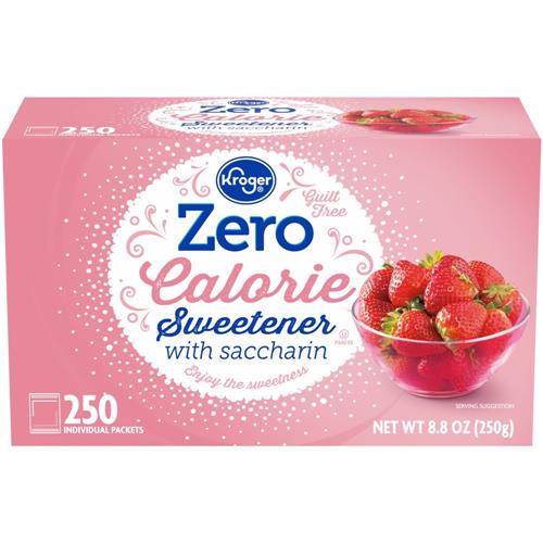 Kroger Zero Calorie Sweetener with Saccharin Packets 250 ct