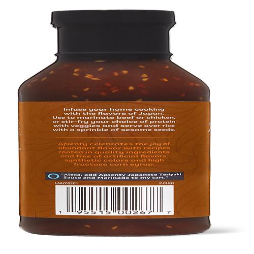 Aplenty Japanese Teriyaki Sauce & Marinade, 14.5 Oz