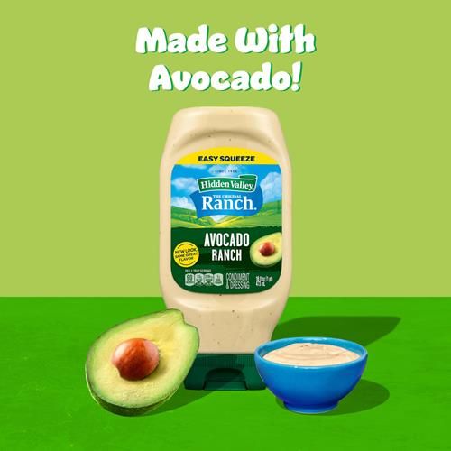 Hidden Valley Avocado Ranch Topping And Dressing, 16 Fluid Ounce Bottle (Package May Vary)