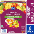 Kroger Cherry Mixed Fruit Cups in 100% Juice 8 ct / 4 oz