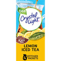 Crystal Light Sugar-Free Lemon Iced Tea Naturally Flavored Powdered Drink Mix 4 Count Pitcher Packets