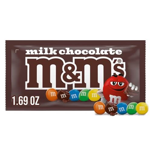 M&Ms, Milk Chocolate, 1.69 Oz