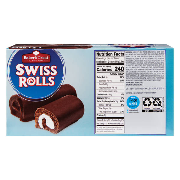 Baker's Treat Swiss Rolls, 13 oz
