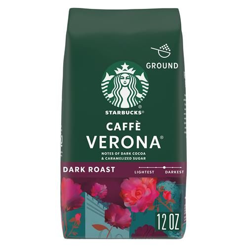 Starbucks Ground Coffee, Dark Roast Coffee, Caffè Verona, 100% Arabica, 1 Bag (12 Oz)