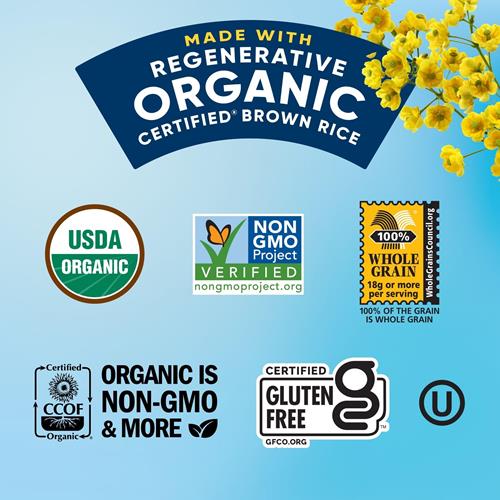 Lundberg Organic Brown Rice Cakes, Lightly Salted, Gluten-Free, Vegan, Healthy Snacks, 8.5 Oz