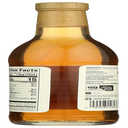 Whole Foods Market Organic Rice Vinegar, Seasoned, 12.7 Oz, 12.7 Fl Oz