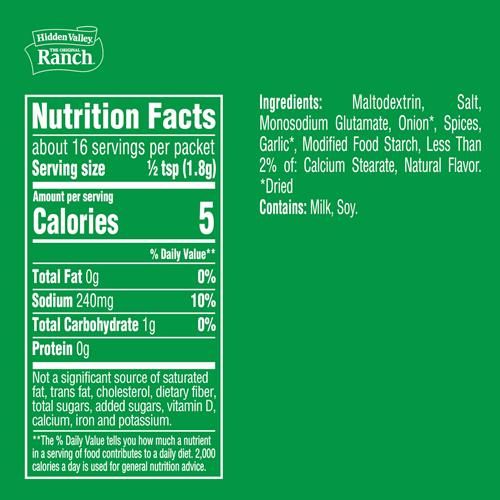 Hidden Valley Original Ranch Dip Mix, 1 Ounce (Package May Vary)