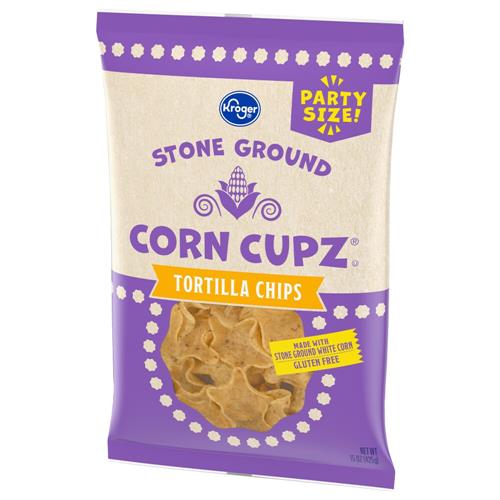 Kroger Cupz Tortilla Chips Party Size 15 oz