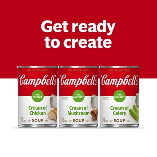 Campbells Condensed 98% Fat Free Cream Of Chicken Soup, 10.5 Oz Can
