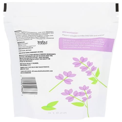 Whole Foods Market, Lavender Bath Bombs, 5 Count