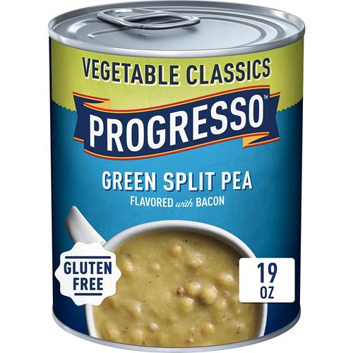 Progresso Green Split Pea Soup, Vegetable Classics Canned Soup, Gluten Free, 19 Oz