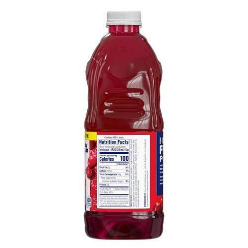 Ocean Spray 100% Juice Cranberry Juice Blend, 64 Fl Oz Bottle (Pack Of 1)