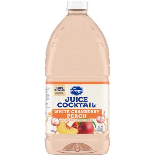 Kroger White Cranberry Peach Juice Cocktail 64 fl oz