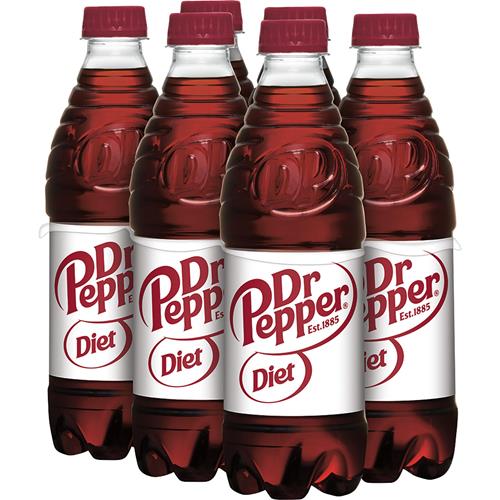 Diet Dr Pepper, .5 L Bottles (Pack Of 6)