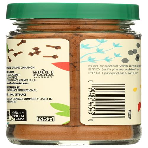 Whole Foods Market, Organic Vietnamese Cinnamon Ground, 1.31 Oz