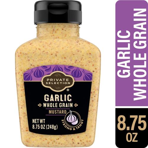 Private Selection Garlic Whole Grain Mustard 8.75 oz