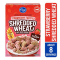 Kroger Bite Size Shredded Wheat Strawberry Frosted Cereal 16.3 oz