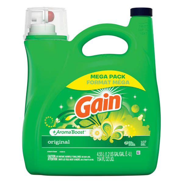 Gain Original Scent Liquid Laundry Detergent, 154 fl oz
