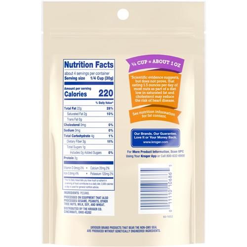 Kroger Small Pecan Chips 4 oz