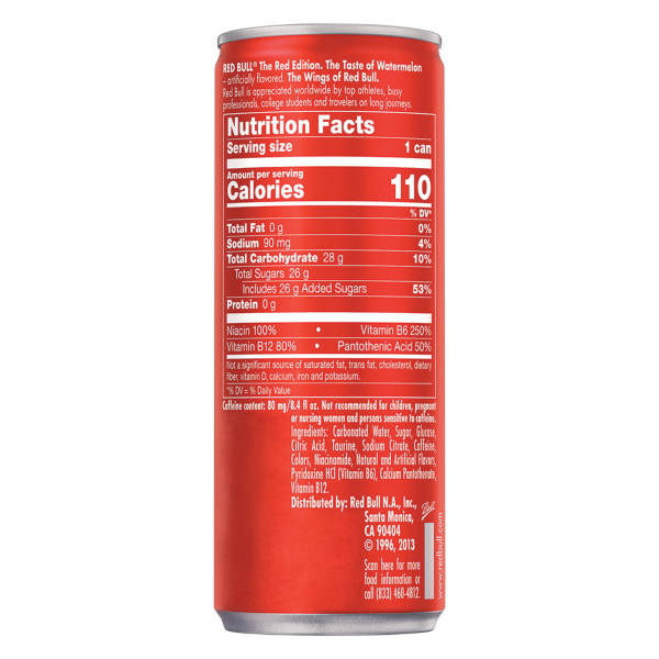 Red Bull Watermelon Energy Drink, 8.4 fl oz