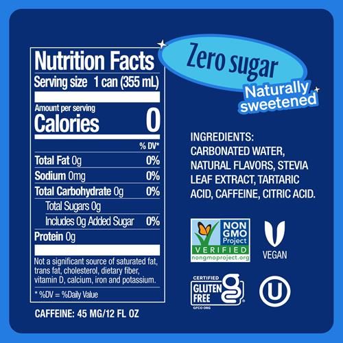 Zevia Zero Sugar Soda, Cola, 12 Ounce Cans (Pack Of 12)