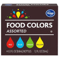Kroger Assorted Food Coloring 4 ct / 0.3 fl oz