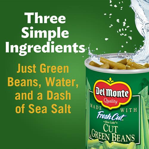 Del Monte Canned Fresh Cut Green Beans, 8 Ounce