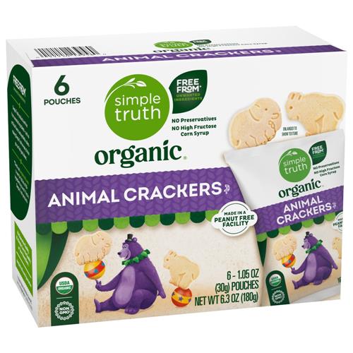 Simple Truth Organic Animal Cracker Multipack 6 ct / 1.05 oz