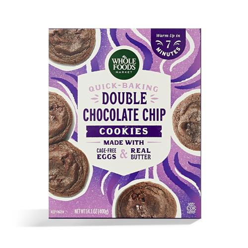 Whole Foods Market Double Chocolate Chip Cookies, 14.1 Oz