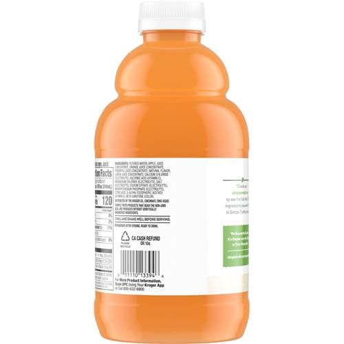 Simple Truth Electrolyte Tropical 100% Juice Bottle 32 fl oz