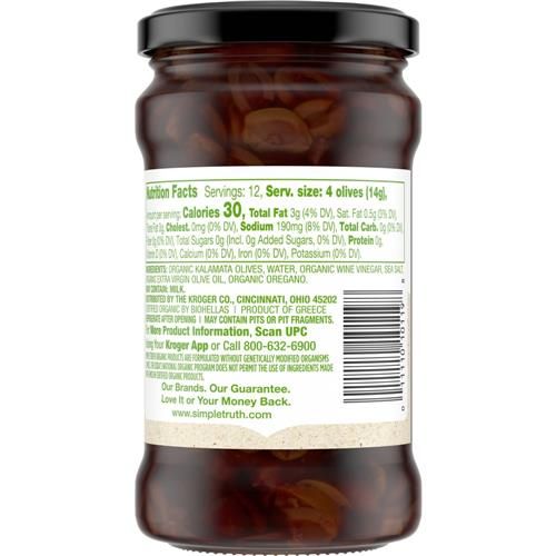 Simple Truth Organic Sliced Kalamata Olives 6 oz