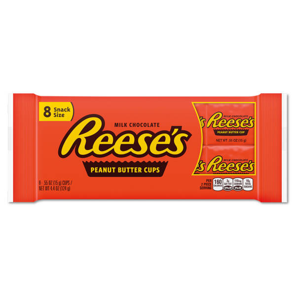 Hershey's Reese's Peanut Butter Cups Snack Size, 8 count