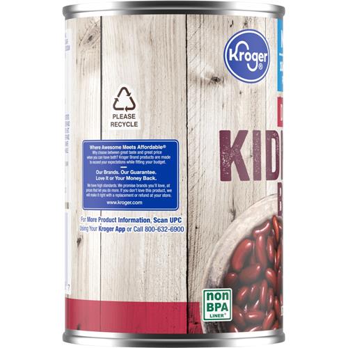 Kroger Dark Red Canned Kidney Beans 15.5 oz
