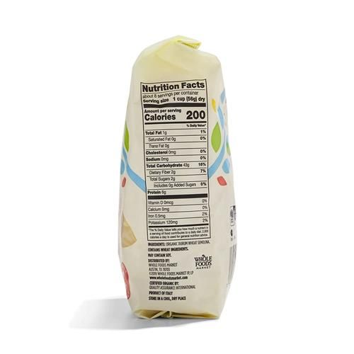 Whole Foods Market Organic Fusilli Pasta, 16 Oz