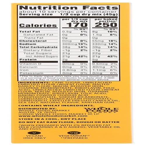 Whole Foods Market, Classic Yellow Cake Mix, 16 Oz
