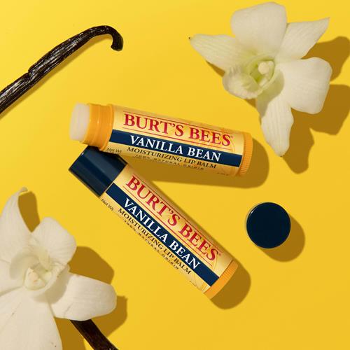 Burts Bees Lip Balm - Vanilla Bean, Lip Moisturizer With Responsibly Sourced Beeswax, Tint-Free, Natural Origin Conditioning Treatment, 2 Tubes, 0.15 Oz.