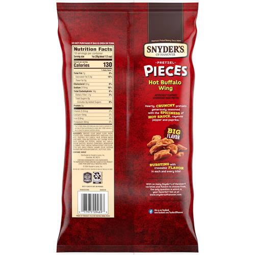 Snyders Of Hanover Pretzel Pieces, Hot Buffalo Wing, Party Size, 18 Oz