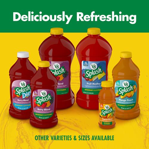 V8 Splash Tropical Blend Flavored Juice Beverage, 64 Fl Oz Bottle