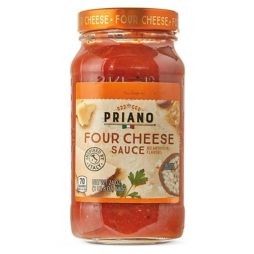 Priano Four Cheese Sauce, 24 oz