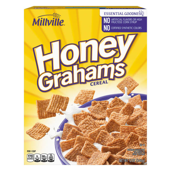 Millville Honey Graham Squares, 12 oz