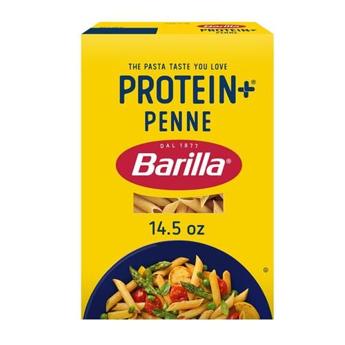 Barilla Protein+ (Plus) Penne Pasta - Protein From Lentils, Chickpeas & Peas - Good Source Of Plant-Based Protein - Protein Pasta - Non-Gmo - Kosher Certified - 14.5 Ounce Box (7 Servings Per Box