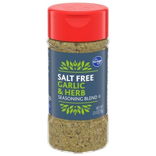 Kroger Salt Free Zesty Blend Garlic Herb Seasoning 2.5 oz