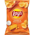 Lays Potato Chips, Cheddar & Sour Cream Flavored Snacks, 7.75Oz Bag