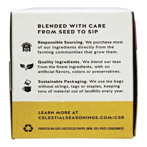 Celestial Seasonings Herbal Tea, Jammin Lemon Ginger, 20 Count Box